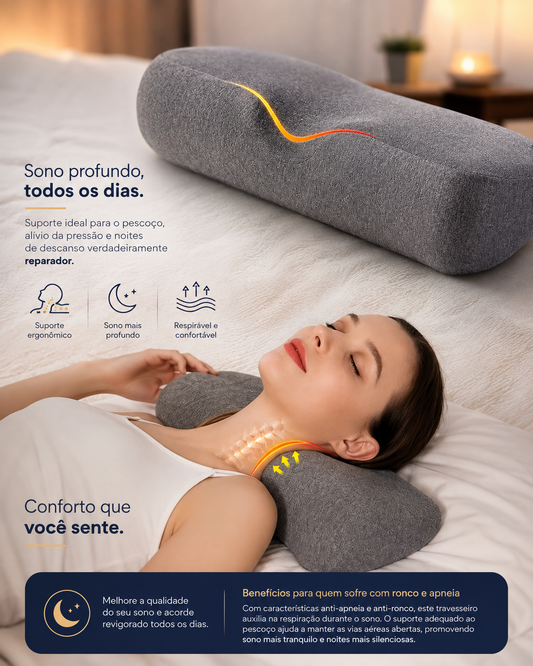 Almohada cervical viscoelástica para el cuello
